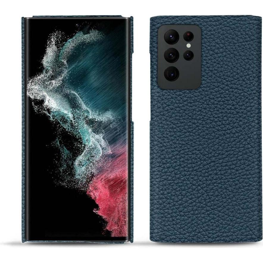 Noreve Lederschutzhülle (Samsung Galaxy S22 Ultra), Smartphone Hülle, Blau