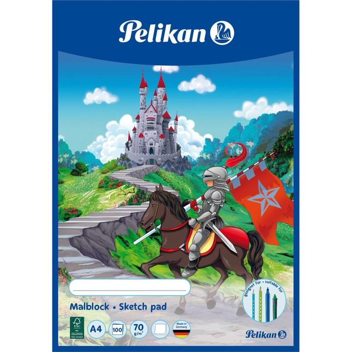 Actual product image Pelikan Coloring Blocks (A4, Plain, No binding)