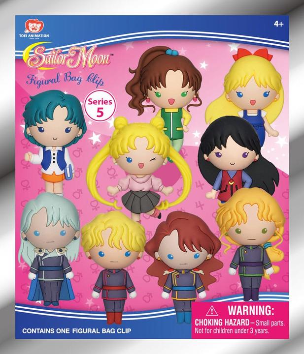 Actual product image Monogram Sailor Moon 3D PVC bag tag Series 5 Display