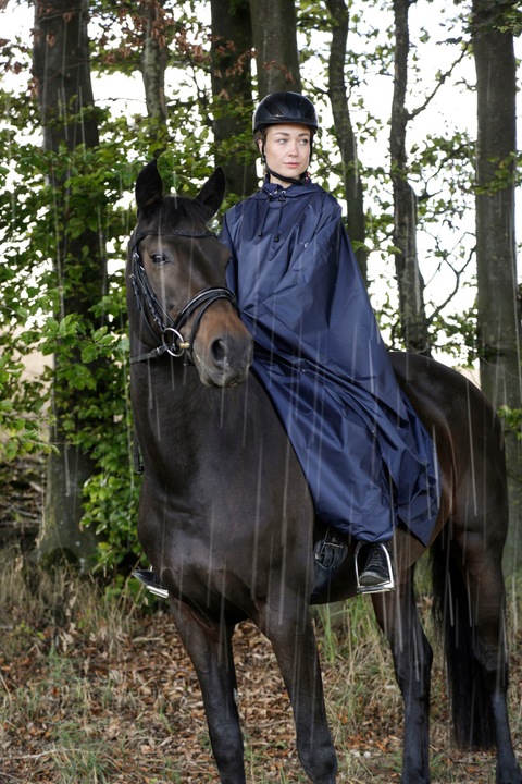 Actual product image Covalliero Riding Rain Poncho Unisex (One size)