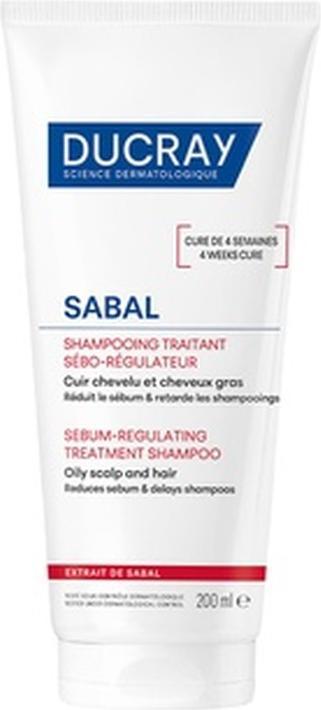 Produktbild Ducray Sabal Seboregulating Care Shampoo 200ml (200 ml, Flüssiges Shampoo)