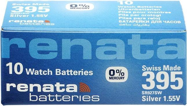 Produktbild Renata Knopfzelle 395, 55mAh, Silberoxid (1 Stk., 55 mAh)