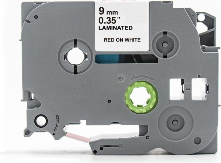 Produktbild Hermex Alternatives Etikettenband zu Brother TZe-222 Beschriftungsband (0.90 cm, Rot, Weiss)