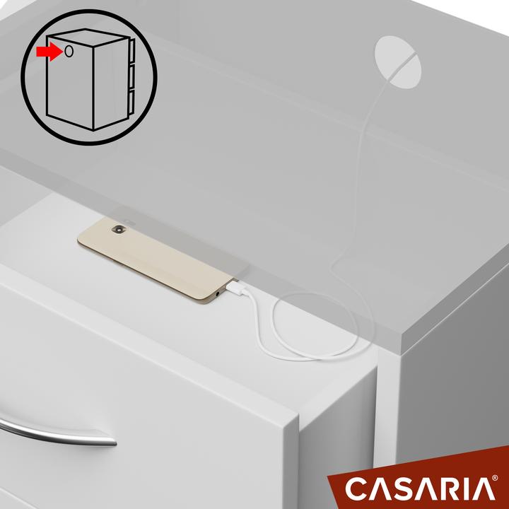Immagine prodotto Casaria Comodino (54 x 39 x 28 cm)