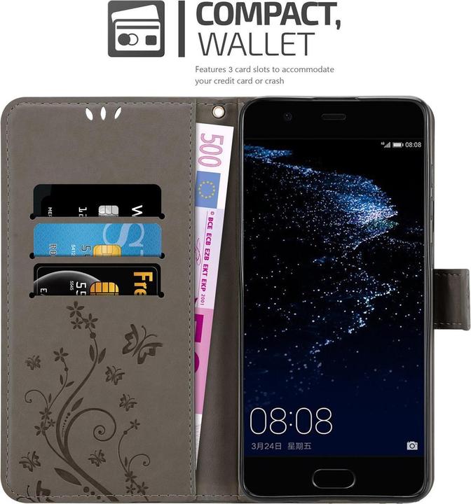 Actual product image Cadorabo Flower Book Cover (Huawei P10 Plus)