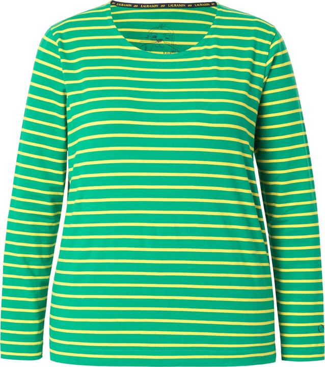 Immagine prodotto Laurasøn Maglia a righe con maniche lunghe e scollo a girocollo (44, 46)