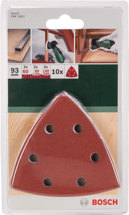Produktbild Bosch Professional Zubehör 10tlg. Schleifpapier-Set Für Holz und Metall (120, 180, 240, 60, 80)