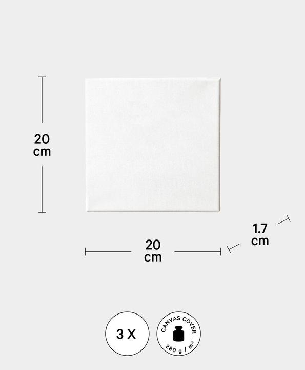 Image du produit I Am Creative Cadre à clavettes 3-Set BASIC (20 x 20 cm)