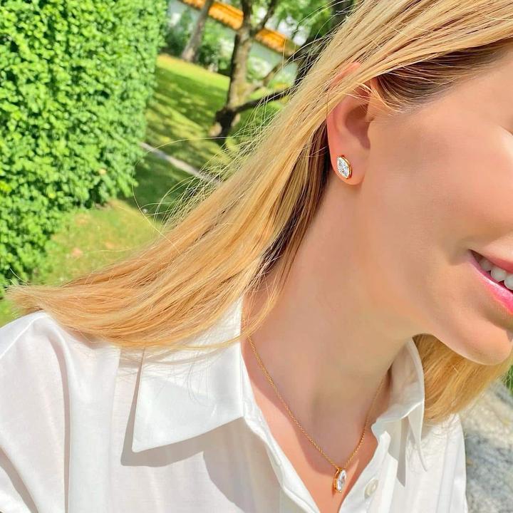 Image du produit Candy Clous d'oreille Xena, argent sterling 925, plaqué or (Argent massif de 925, Plaqué or 18k, Argent sterling 925)