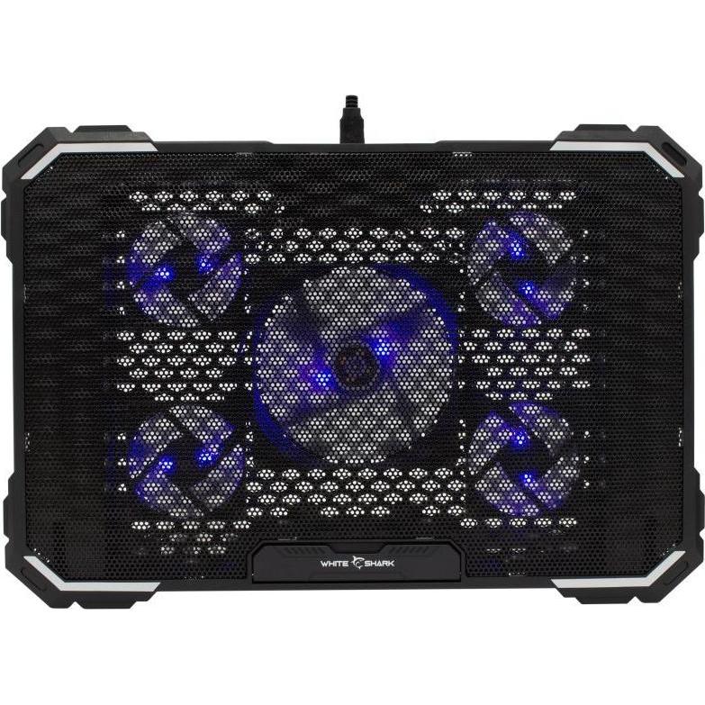 White Shark Other Computer Accessory GCP-20 Ice Ghost, Supporto per notebook, Nero, Argento