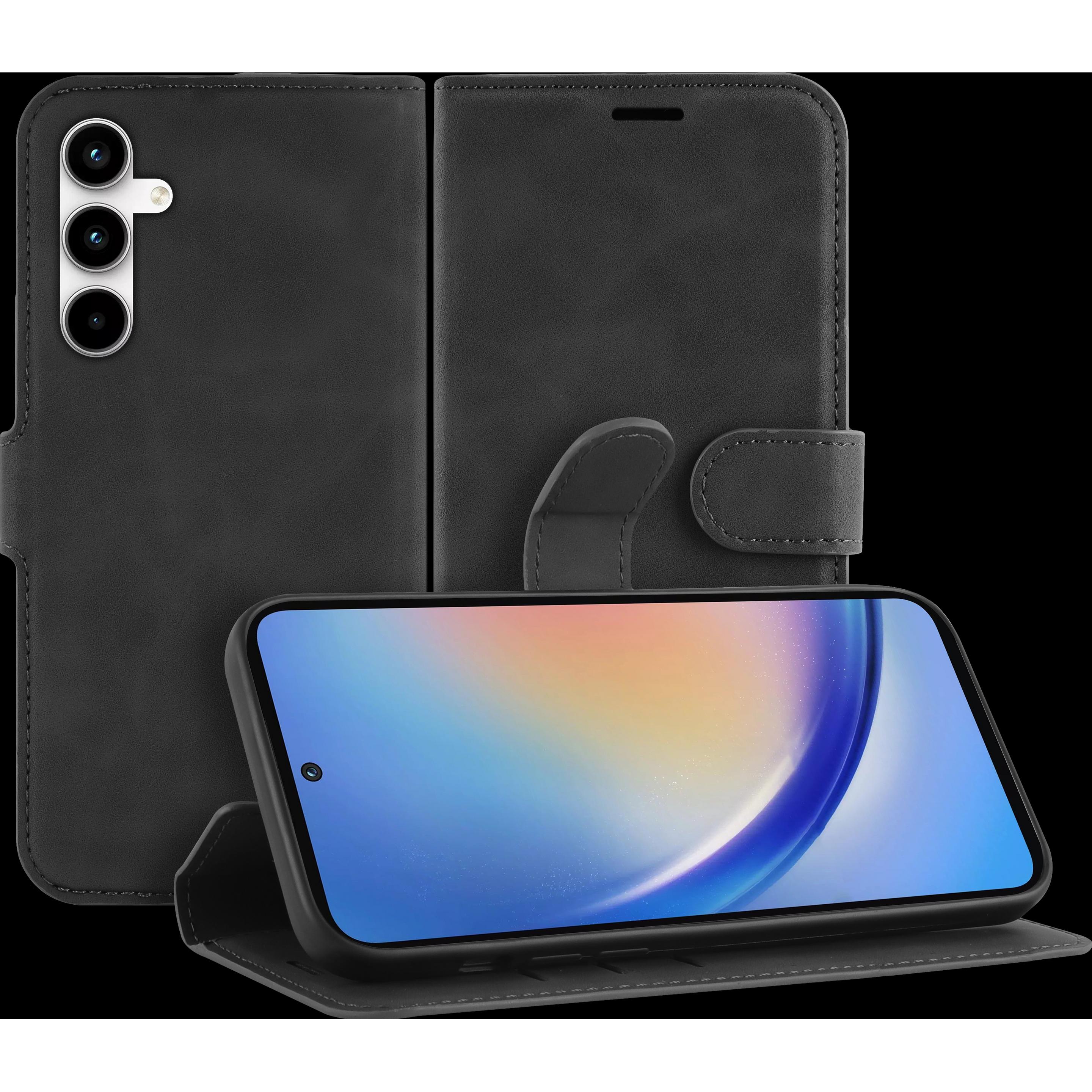 Cazy Premium-Geldbörsen-Etui für Samsung Galaxy A35, Magnetisches Geldbörsen-Etui, Kartenfächer, Ständer (Samsung Galaxy...