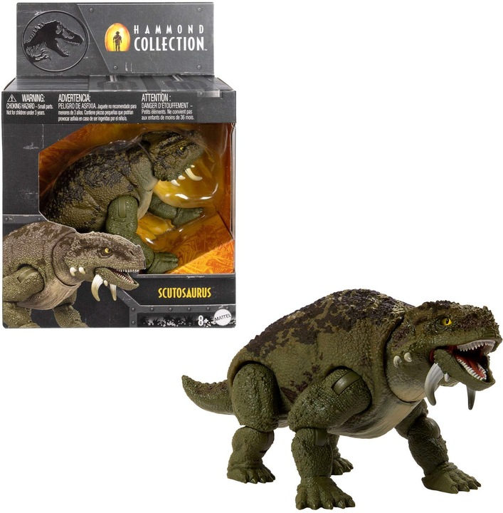 Immagine prodotto Mattel Collezione JW Hammond - Pacchetto Dino #3 - Scutosauro
