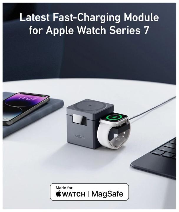 Actual product image Anker 3-in-1 Cube with MageSafe 2B2 (30 W)