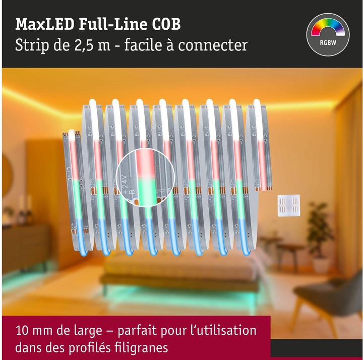 Immagine prodotto Paulmann MaxLED 1000 Full-Line COB Stripe (RGBW, 250 cm, Interno)