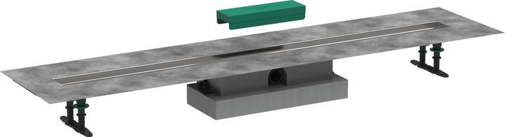 hansgrohe HG Komplettset uBox universal für Duschrinnen Fertigsets, flach 1200mm (1200 mm)