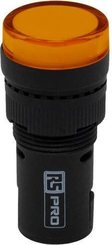 Produktbild RS PRO LED Indicator 16mm Yellow 12Vac/dc