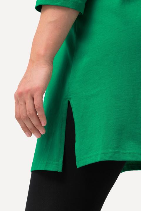 Immagine prodotto Ulla Popken Maglia lunga con scollo a V, maniche a 3/4 e taglio svasato (62)