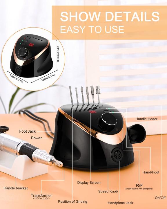 Actual product image Neflsi Elektrischer Nagelfräser