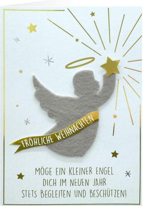 Produktbild Sheepworld Weihnachtskarte Filz Engel 11 x 16 cm (1 Stk.)