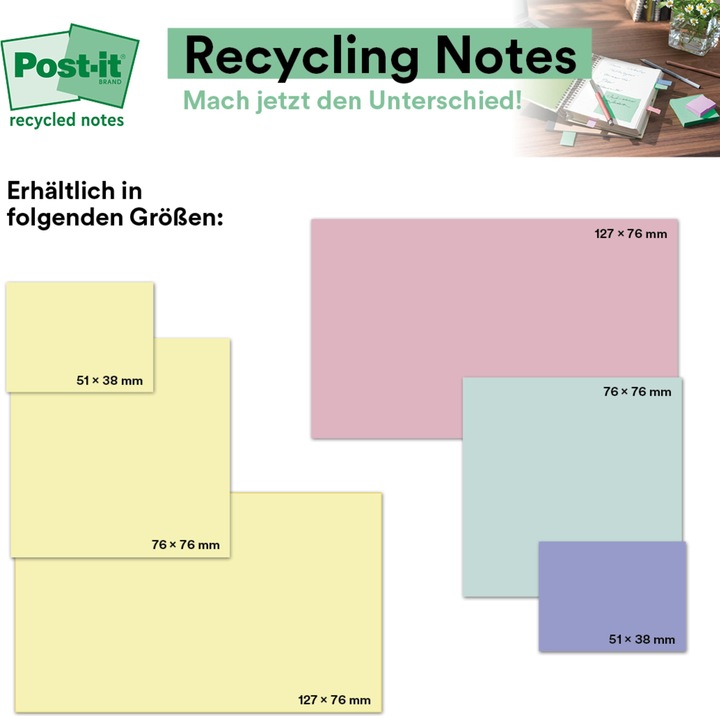Actual product image Post-it Notepad (76 x 76 mm)