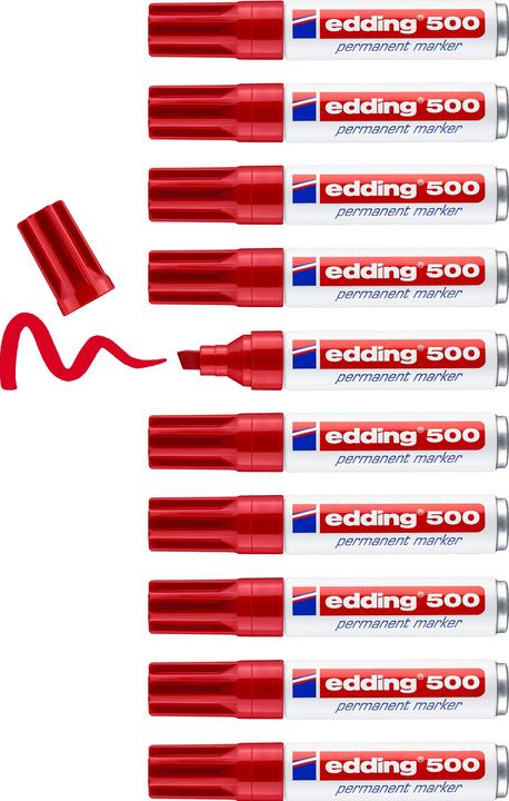 Produktbild Edding 500 (Rot, 2 mm, 10 x)