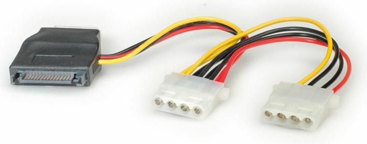 Roline Y-Adapterkabel SATA / 3x 4 pol. HDD (20 cm)