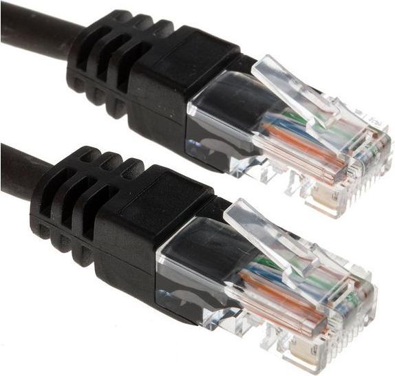 Produktbild RS PRO Patch cord Cat5e UTP LSZH Black 25m (UTP, CAT5e, 25 m)