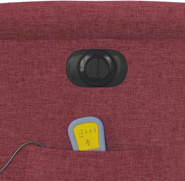Immagine prodotto VidaXL Sedia da massaggio elettrica in tessuto rosso vino