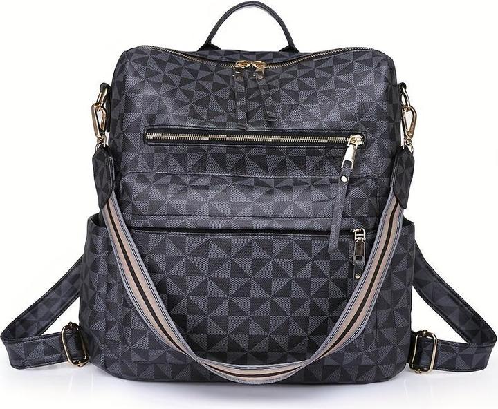 Image du produit Only-Bags.Store Sac à dos rétro, sac à bandoulière Boho, sac d'école en cuir végétal à la mode, sac à dos de jour