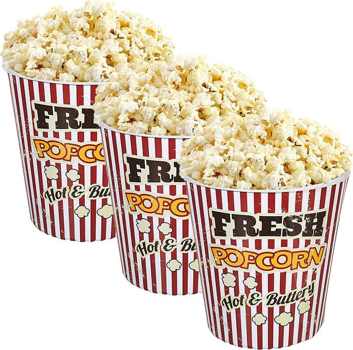 Out of the blue Set of 3 vintage cinema popcorn mugs (3 x)