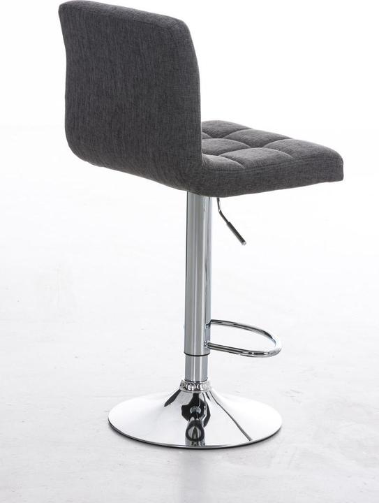 Actual product image Swisshandel24 Bar stool Peru FABRIC, light grey
