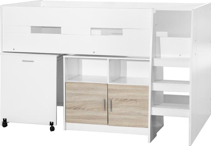 Produktbild HTI-Living Bett 90x200 cm Hochbett mit Schreibtisch (90 x 200 cm)