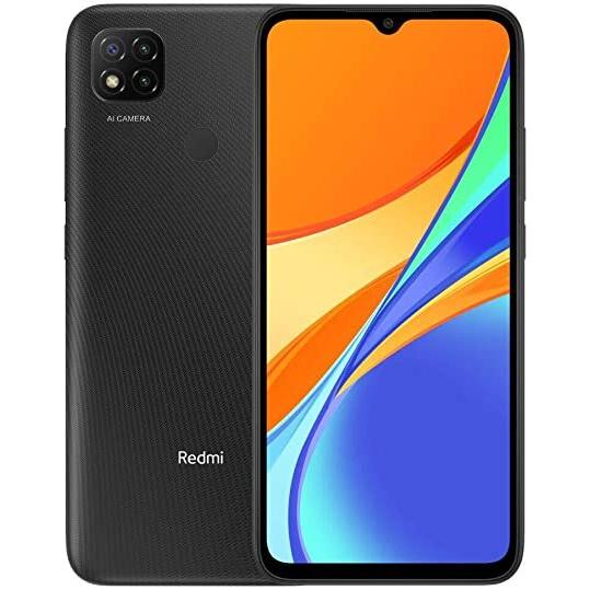 Xiaomi Redmi 9C (32 GB, Midnight Gray, 6.53", Dual SIM, 4G), Smartphone, Grau