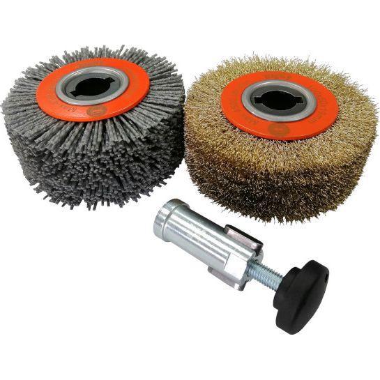 Globe, Schleifmittel, Set GLOB SYSTEM GS05-13 is designed for wood aging with 50 mm wide brushes