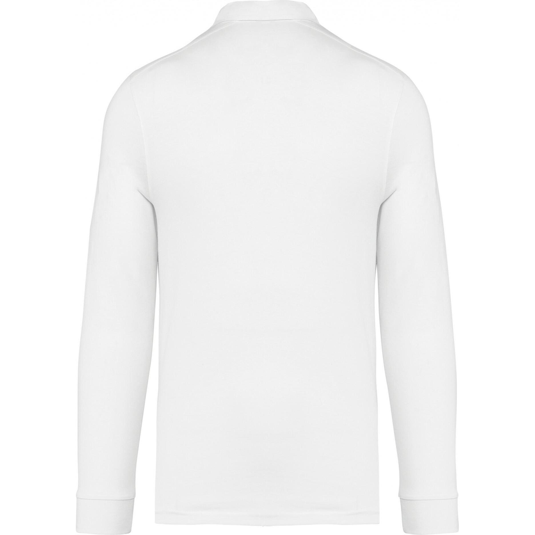 Kariban, Herren, Shirt, jersey-pooshirt angarm, Weiss, (L)