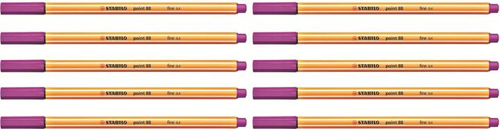 Actual product image STABILO Fineliner point 88 10 Stück, Lila (Lilac, Violet, 10 x)