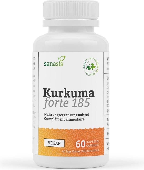 Actual product image Sanasis Turmeric fort capsule (60 Piece, Capsules, 57 g)