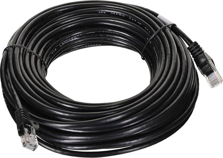 Actual product image Lanberg *Patchcord cat.5e 15.0M UTP black (U/UTP, CAT5e, 15 m)