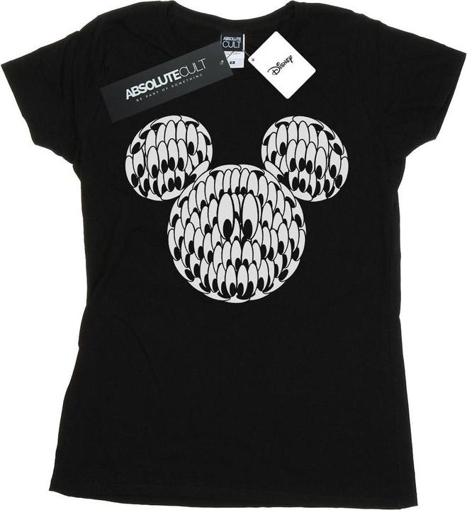 Disney Womens/Ladies Mickey Mouse Head Of Eyes Cotton T-Shirt (XXL)