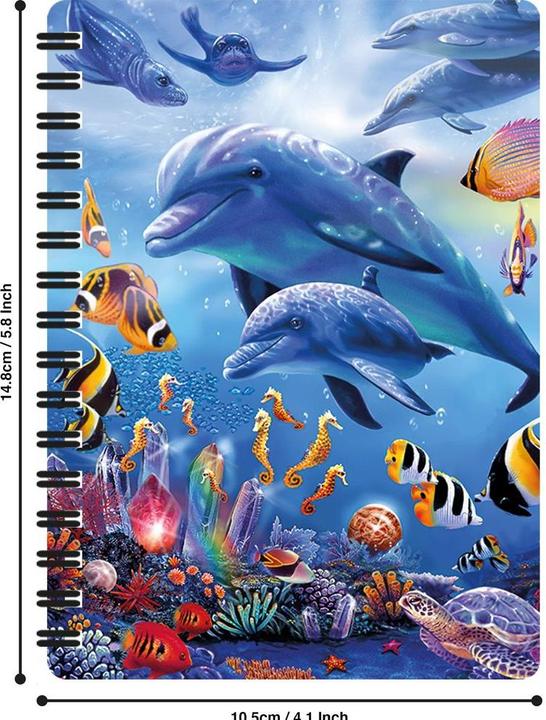 LiveLife 3D D Spiralheft Delfin (A6)