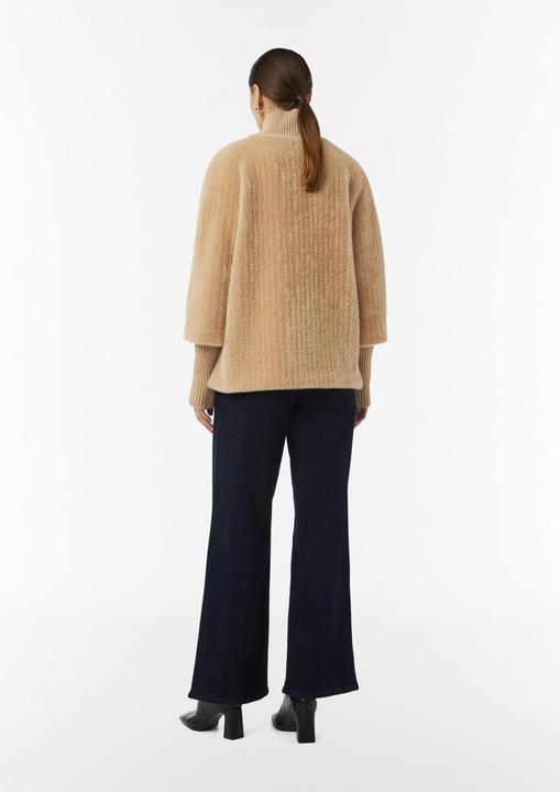 Produktbild Comma Outdoor-Jacke Cape aus Teddyplüsch mit Strickdetails (38)