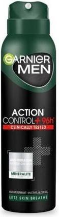 Actual product image Garnier GARNIER Action Control Plus 96H Men DEO spray 150ml (Spray, 150 ml)