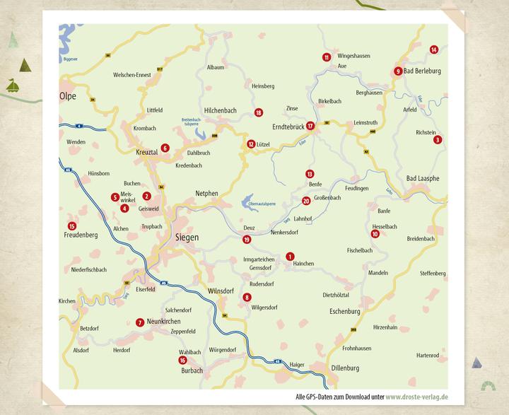 Actual product image Siegerland - Mit Wittgensteiner Land. Wandern für die Seele (German, Salome Hess, Matthias Hess, 2024)