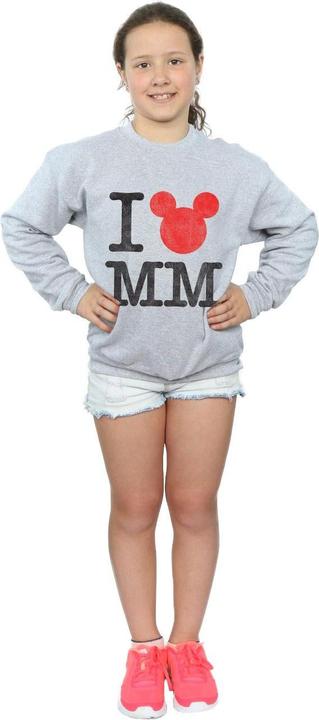 Produktbild Disney Mickey Mouse I Love Mickey Sweatshirt Mädchen (140, 146)