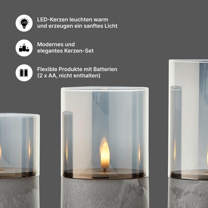 Actual product image Brelight Bougie LED candles set of 3 (3x)