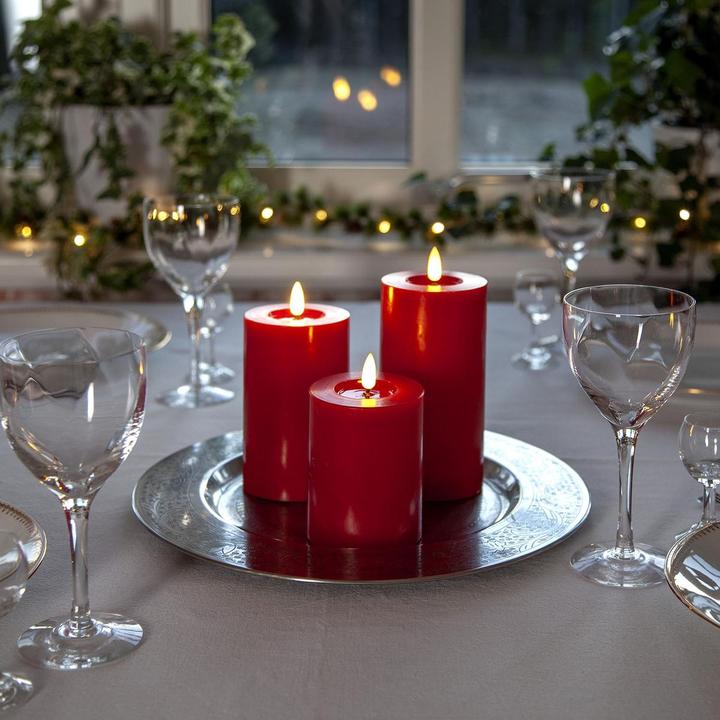 Actual product image Star Trading LED Pillar Candle Flame Flow