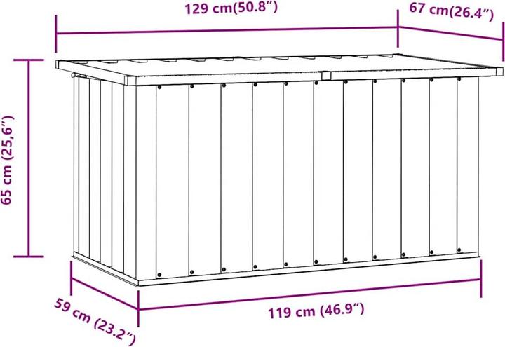 Actual product image vidaXL Aufbewahrungsbox