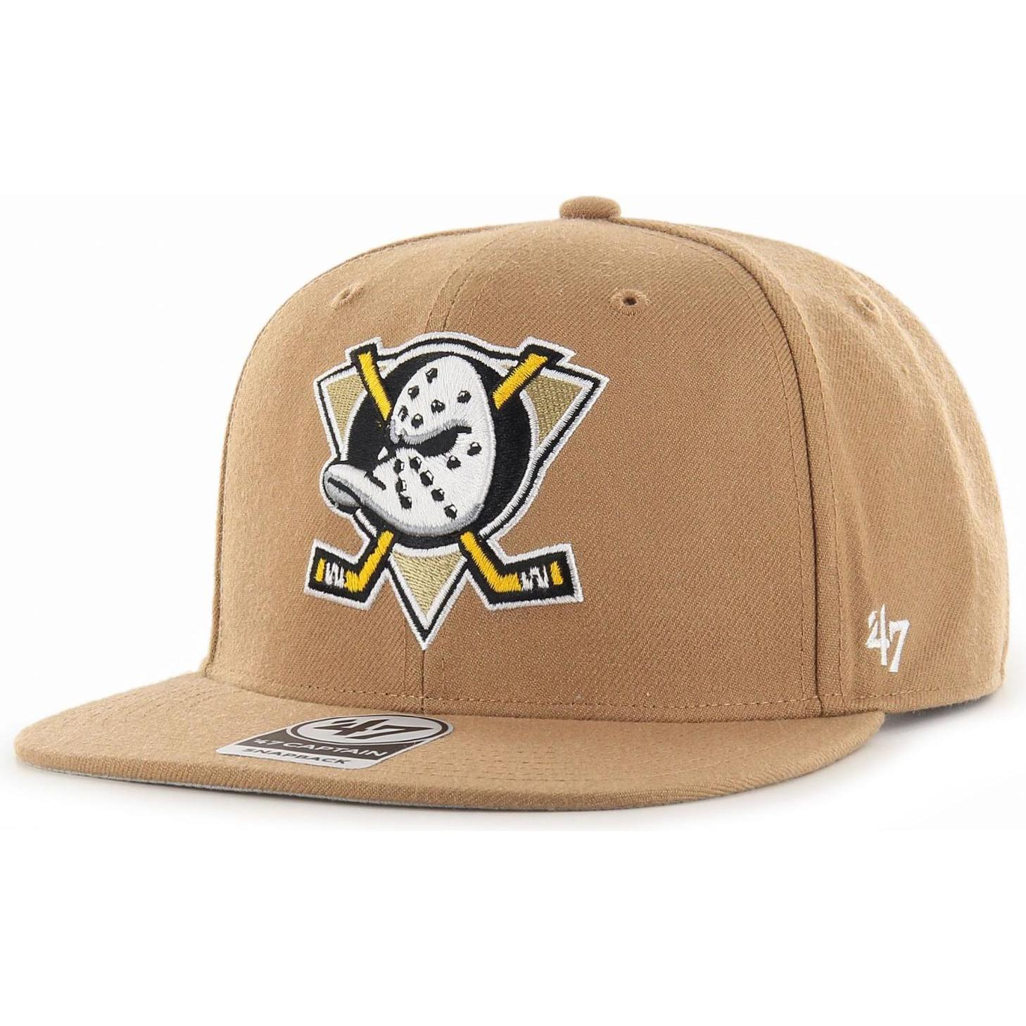 47 Brand, Herren, Cap, Snapback Cap - Sure Shot Anaheim Ducks Camel Beige, Beige