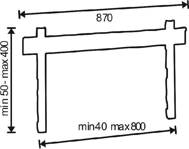 Actual product image OMB AMOM06066 TV wall mount 127 cm (50') Black (Wall, 60 kg, 30" - 55")