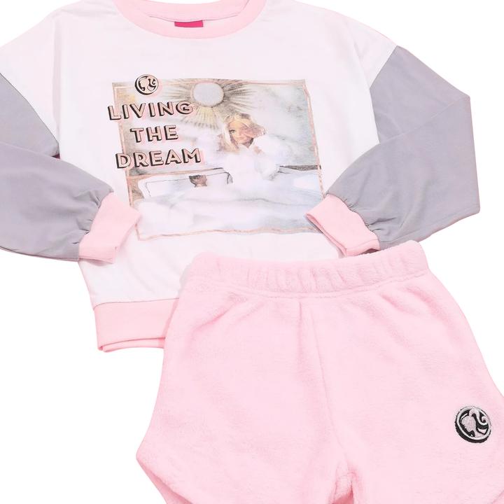 Image du produit Barbie Filles vivant le rêve ensemble pyjama en polaire (140)